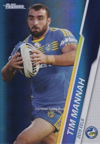 2015 NRL Traders Silver Parallels - P075 Tim Mannah Parramatta Eels