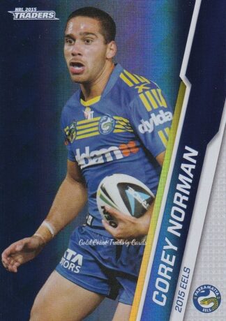 2015 NRL Traders Silver Parallels - P077 Corey Norman Parramatta Eels