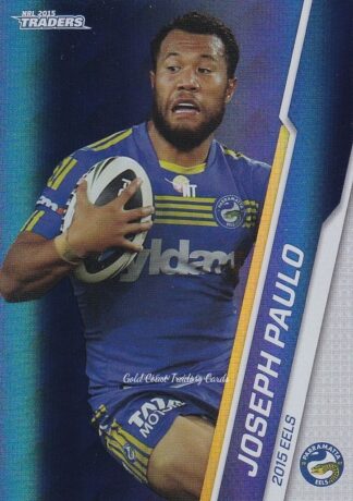2015 NRL Traders Silver Parallels - P078 Joseph Paulo Parramatta Eels