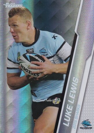 2015 NRL Traders Silver Parallels - P097 Luke Lewis Cronulla Sharks