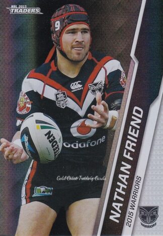2015 NRL Traders Silver Parallels - P127 Nathan Friend Warriors