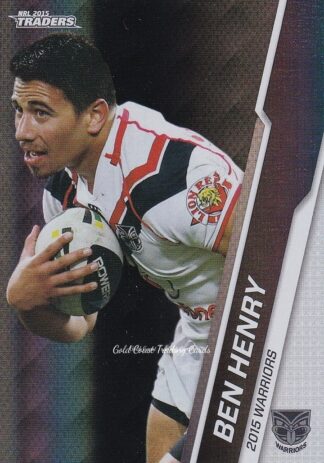 2015 NRL Traders Silver Parallels - P128 Ben Henry Warriors