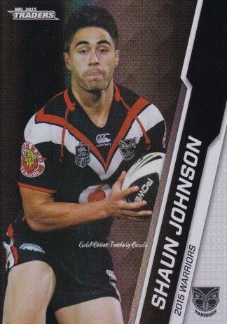 2015 NRL Traders Silver Parallels - P129 Shaun Johnson Warriors