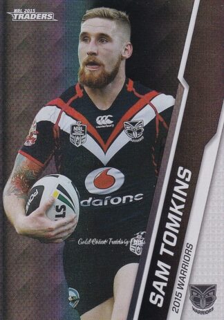 2015 NRL Traders Silver Parallels - P134 Sam Tomkins Warriors