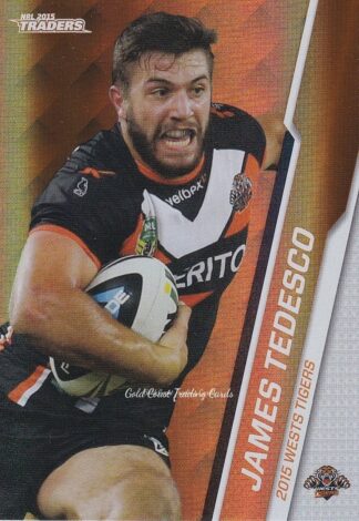 2015 NRL Traders Silver Parallels - P143 James Tedesco Wests Tigers