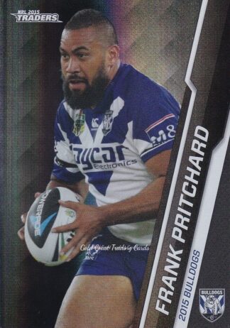 2015 NRL Traders Black Parallels - PS015 Frank Pritchard Canterbury Bulldogs