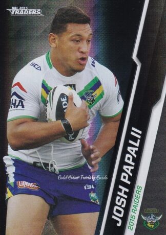 2015 NRL Traders Black Parallels - PS024 Josh Papalii Canberra Raiders