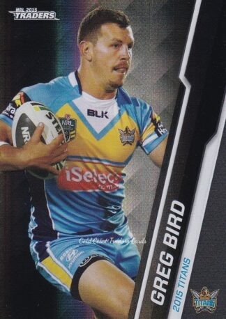 2015 NRL Traders Black Parallels - PS037 Greg Bird Gold Coast Titans