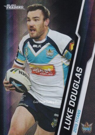2015 NRL Traders Black Parallels - PS038 Luke Douglas Gold Coast Titans