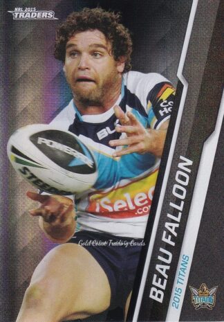 2015 NRL Traders Black Parallels - PS039 Beau Falloon Gold Coast Titans