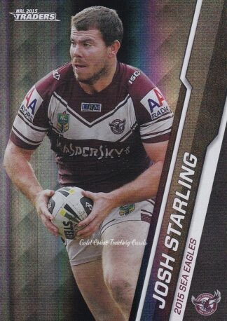 2015 NRL Traders Black Parallels - PS053 Josh Starling Manly Sea Eagles