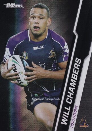 2015 NRL Traders Black Parallels - PS057 Will Chambers Melbourne Storm