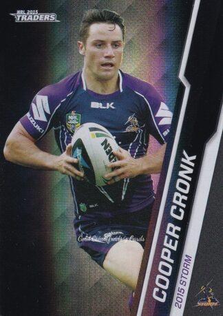 2015 NRL Traders Black Parallels - PS058 Cooper Cronk Melbourne Storm