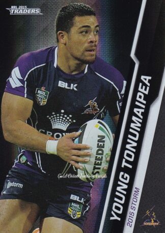 2015 NRL Traders Black Parallels - PS063 Young Tonumaipea Melbourne Storm