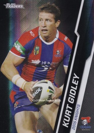 2015 NRL Traders Black Parallels - PS065 Kurt Gidley Newcastle Knights