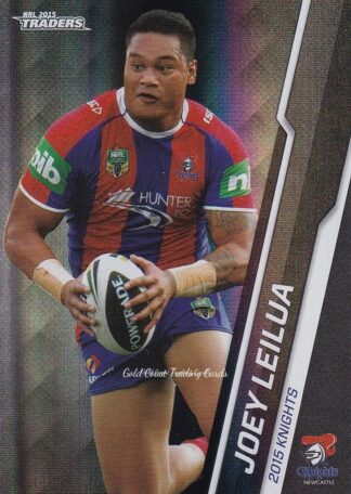 2015 NRL Traders Black Parallels - PS066 Joey Leilua Newcastle Knights
