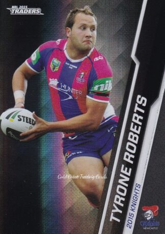 2015 NRL Traders Black Parallels - PS069 Tyrone Roberts Newcastle Knights