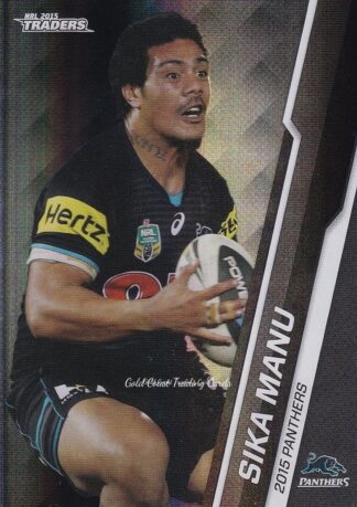 2015 NRL Traders Black Parallels - PS085 Sika Manu Penrith Panthers