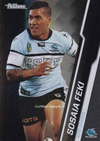2015 NRL Traders Black Parallels - PS091 Sosaia Feki Cronulla Sharks