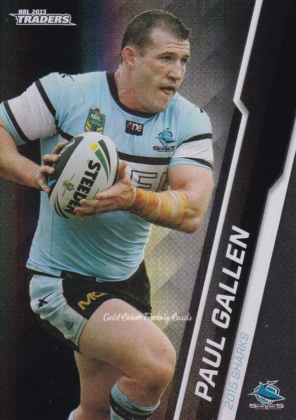 2015 NRL Traders Black Parallels - PS093 Paul Gallen Cronulla Sharks