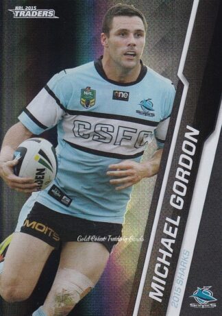2015 NRL Traders Black Parallels - PS094 Michael Gordon Cronulla Sharks
