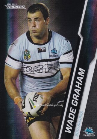 2015 NRL Traders Black Parallels - PS095 Wade Graham Cronulla Sharks