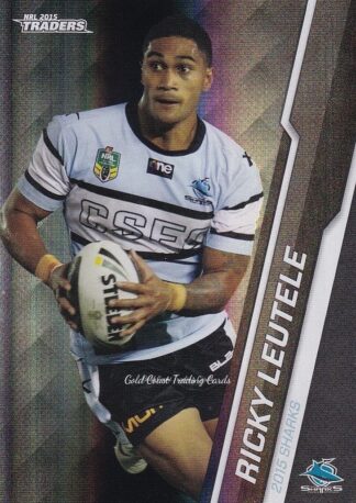 2015 NRL Traders Black Parallels - PS096 Ricky Leutele Cronulla Sharks