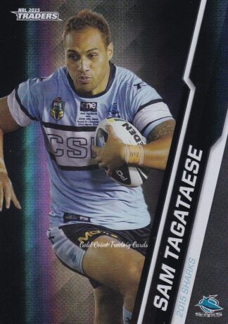 2015 NRL Traders Black Parallels - PS098 Sam Tagataese Cronulla Sharks