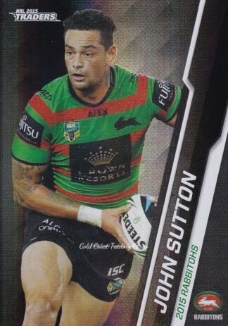 2015 NRL Traders Black Parallels - PS107 John Sutton South Sydney Rabbitohs