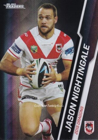 2015 NRL Traders Black Parallels - PS114 Jason Nightingale St George Dragons