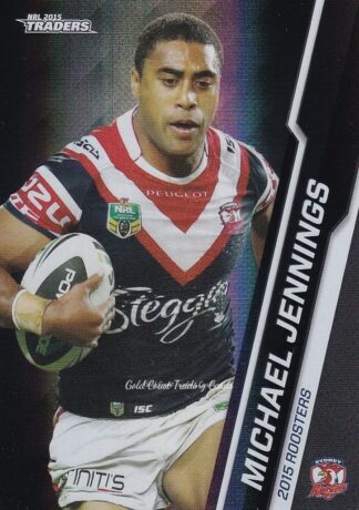 2015 NRL Traders Black Parallels - PS121 Michael Jennings Sydney Roosters