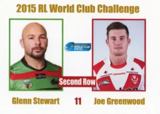 2015 World Club Challenge - Card 11 Glenn Stewart & Joe Greenwood
