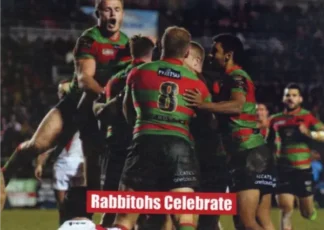 2015 World Club Challenge - Card 23 Rabbitohs Celebrate
