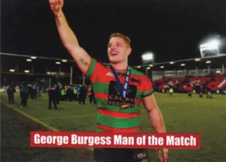 The NRL Trading Card Specialists 14 2015 World Club Challenge - Card 27 George Burgess