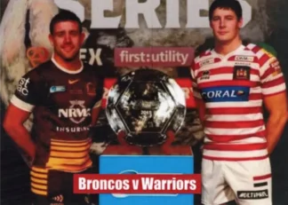 The NRL Trading Card Specialists 6 2015 World Club Challenge - Card 35 Brisbane Broncos vs Wigan Warriors
