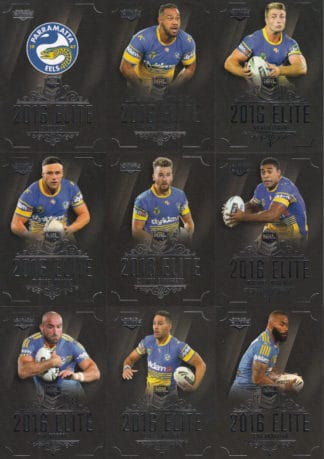 2016 NRL Elite Base Team Set - Parramatta Eels