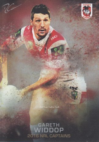 2016 NRL Elite NRL Captains - C13 Gareth Widdop St George Dragons