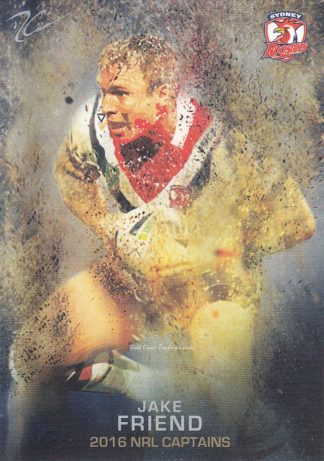 2016 NRL Elite NRL Captains - C14 Jake Friend Sydney Roosters