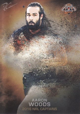 2016 NRL Elite NRL Captains - C16 Aaron Woods Wests Tigers