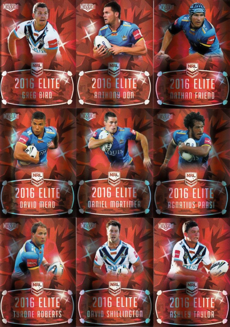 2016 NRL Elite Ruby Mojo - MR05 Gold Coast Titans Team Set