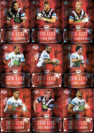 2016 NRL Elite Ruby Mojo - MR06 Manly Sea Eagles Team Set