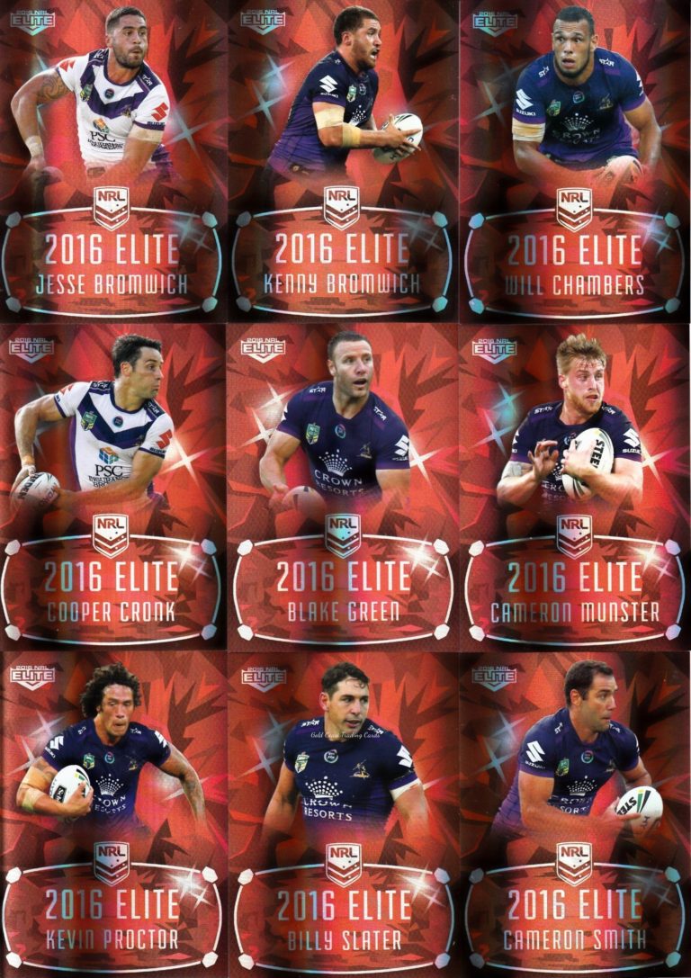 2016 NRL Elite Ruby Mojo - MR07 Melbourne Storm Team Set