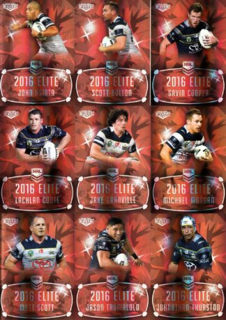 2016 NRL Elite Ruby Mojo - MR09 North QLD Cowboys Team Set