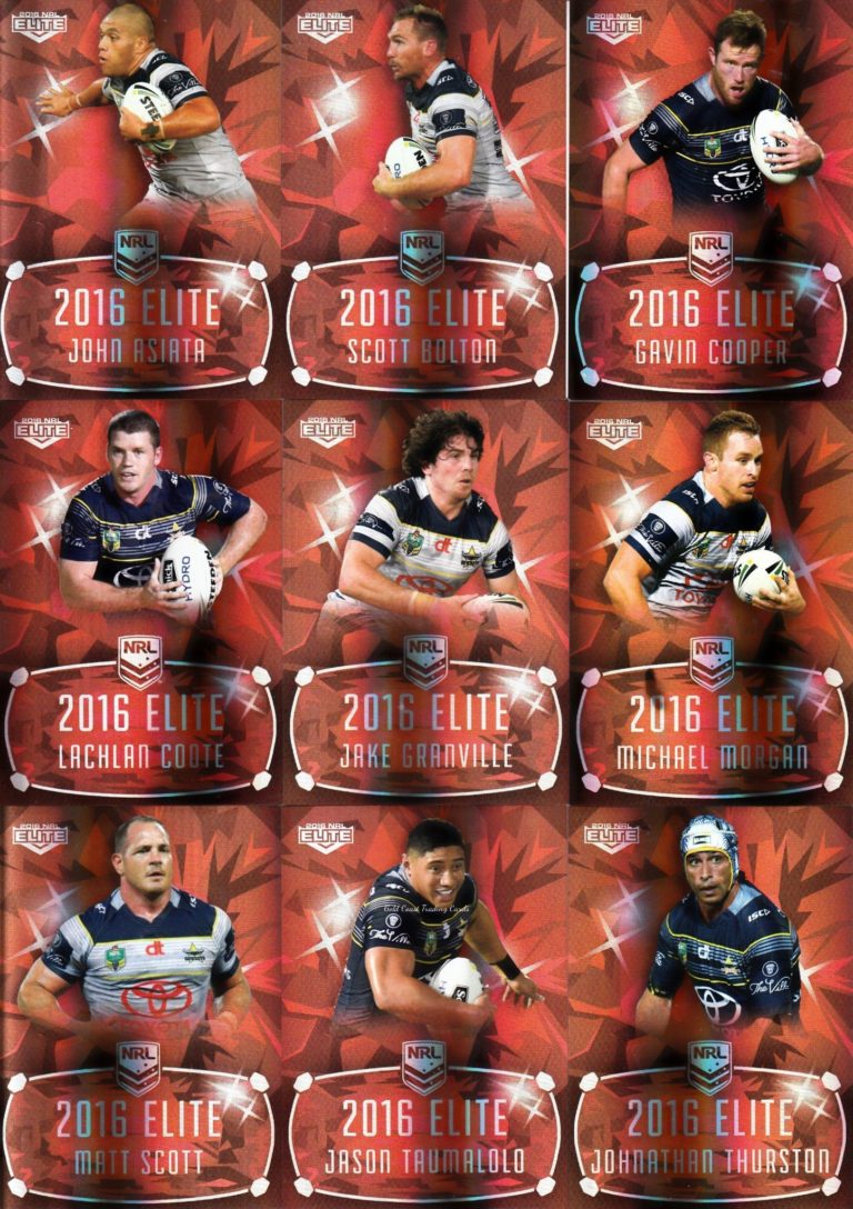 2016 NRL Elite Ruby Mojo - MR09 North QLD Cowboys Team Set