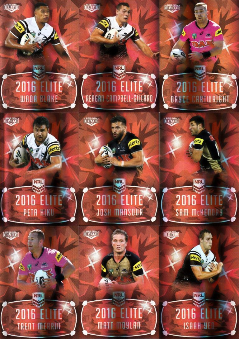 2016 NRL Elite Ruby Mojo - MR11 Penrith Panthers Team Set