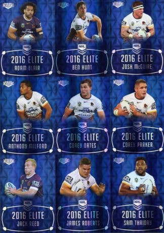 2016 NRL Elite Sapphire Mojo - MS01 Brisbane Broncos Team Set