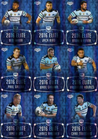 2016 NRL Elite Sapphire Mojo - MS04 Cronulla Sharks Team Set