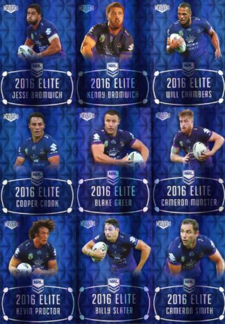 2016 NRL Elite Sapphire Mojo - MS07 Melbourne Storm Team Set