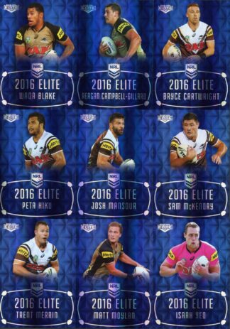 2016 NRL Elite Sapphire Mojo - MS11 Penrith Panthers Team Set