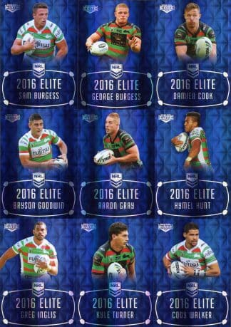 2016 NRL Elite Sapphire Mojo - MS12 South Sydney Rabbitohs Team Set